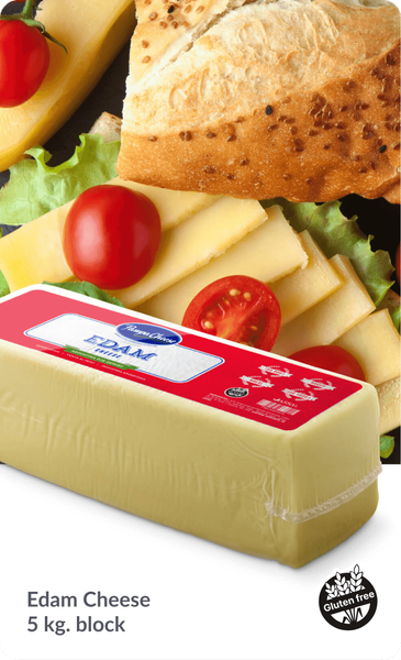 Edam Cheese from Argentina supplied by Pampa Cheese - Block Edam Cheese