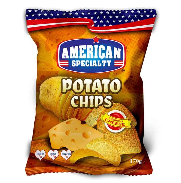 Plain Cut Potato Chips – American Cheese from 미국 supplied by American Specialty Foods, Inc - Medium 기타 스낵
