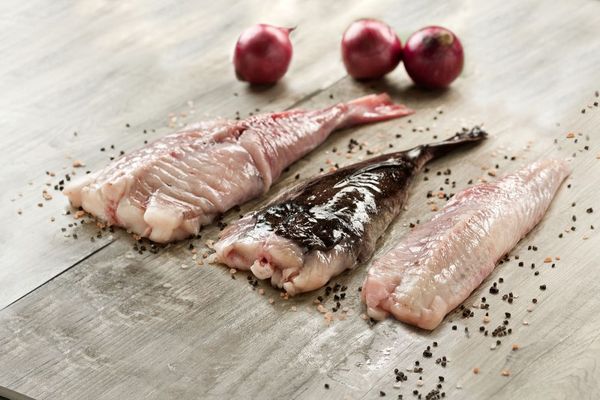 Monkfish from 미국 supplied by East Coast Seafood - Skinless (=Without Skin) 냉동 아귀