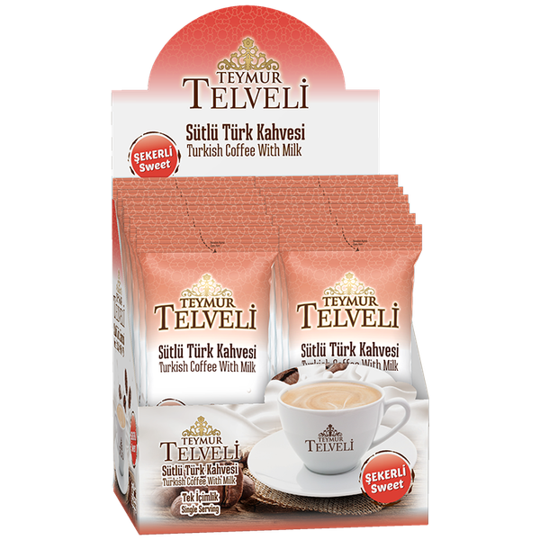 MILK TURKISH COFFEE WITH SUGAR from 튀르키예 supplied by Teymur Telveli - WIth Sugar 인스턴트커피