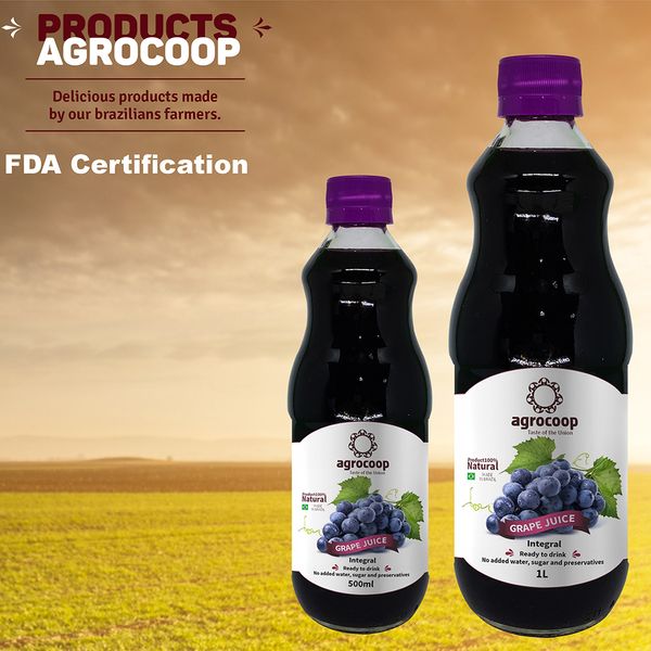 INTEGRAL JUICE from 브라질 supplied by Agrocoop - Concentrate 포도주스