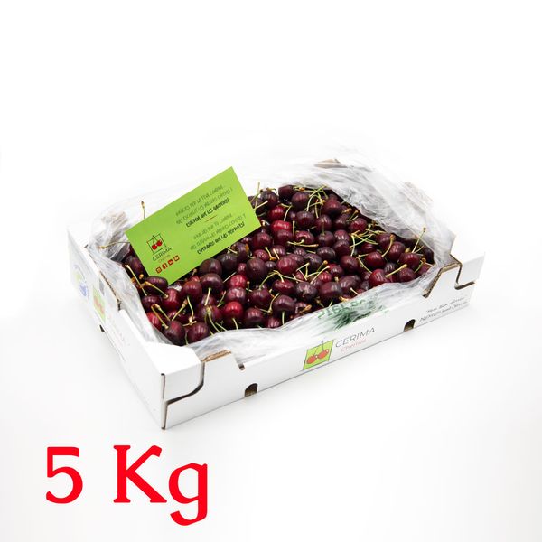 Cerima Cherries Box of 5kg from Spain supplied by Cerima Cherries SL - SJ (28-30 mm) Fresh Sweet Cherry