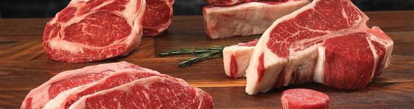 Beef from 미국 supplied by Sierra Meat and Seafood - Dry Aged 신선 미절단 소고기