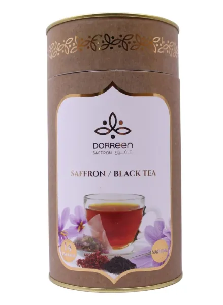 Saffron Black Tea Box from United Arab Emirates supplied by Dorreen Saffron - Black Tea Bulk Black Tea