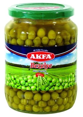 Preserved Green peas from 튀르키예 supplied by AKFA - Preserved (=Canned) 녹두 가공품