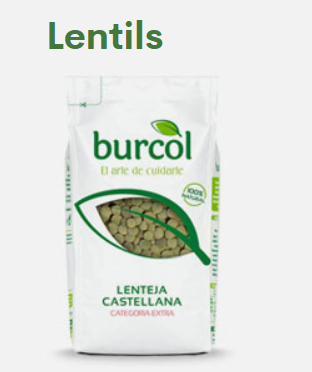 Lentil from 스페인 supplied by Burcol - Dried (=Dehydrated) 말린 렌틸