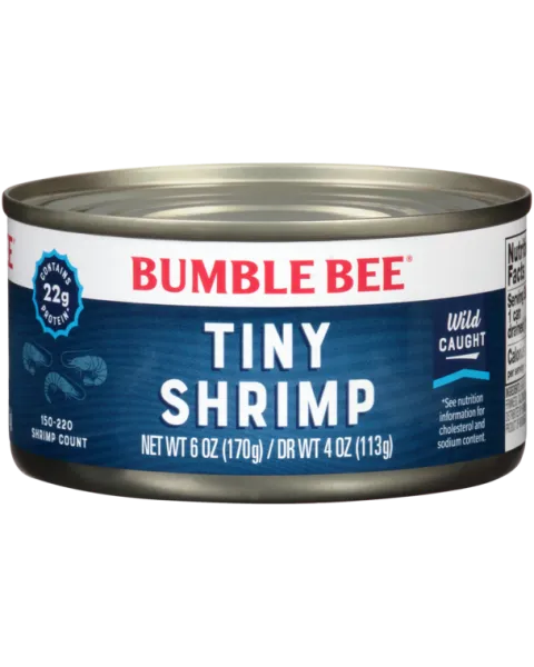 Canned Shrimp from 미국 supplied by Bumble Bee Seafoods - Preserved (=Canned) 새우 가공품