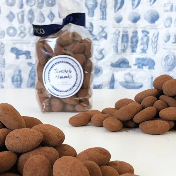 Dusted Scorched Almonds from United Kingdom supplied by Rococo Chocolates - Brown Almond Kernel