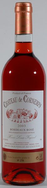 CHATEAU DE CORNEMPS ROSE from 프랑스 supplied by Château la Jorine - 로제 와인