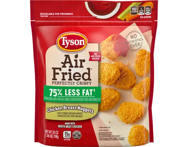 Air Fried Chicken Breast Nuggets from United Kingdom supplied by Tyson chicken company - Breast Nugget