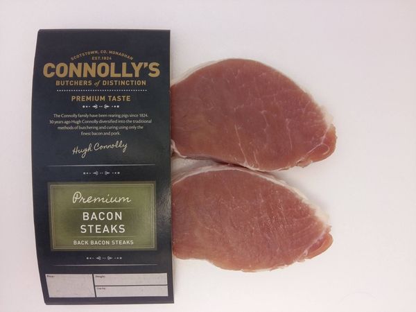 Bacon from 아일랜드 supplied by Connolly Meats - Boneless (=Without Bone=Deboned) 베이컨