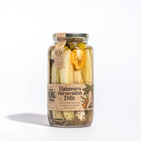Habanero Horseradish Dills from 미국 supplied by The Real Dill LLC - Preserved - Pickled 딜