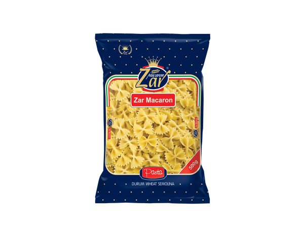 Farfalle Zar Macaron from Iran supplied by Zar Macaron - Uncooked Uncooked Pasta