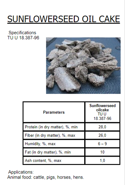 Sunflower Seed Meal from Ukraine supplied by Nizhynsky Zhyrkombinat - Meal Sunflower Seed Meal