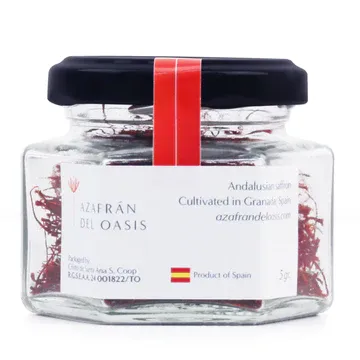 Oasis Saffron 5g from 스페인 supplied by S. Coop. And. Azafrán del Oasis - 빨간색 사프란