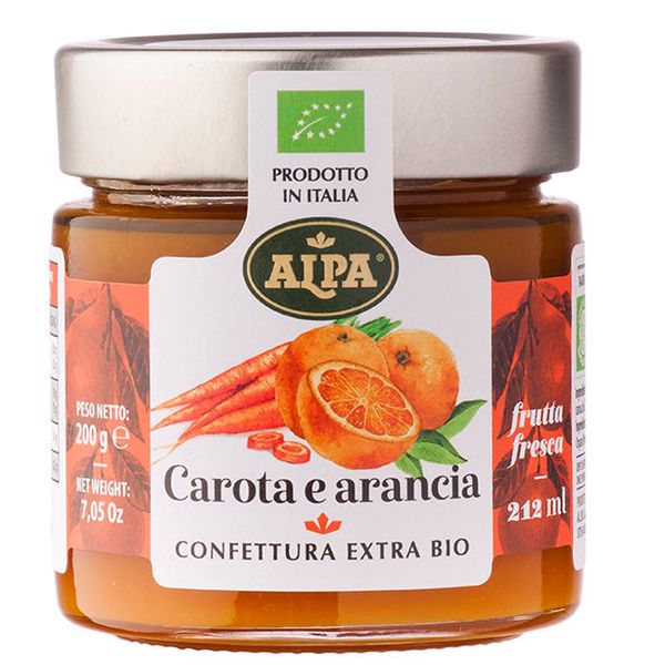 Carrot and Orange Extra Organic Jam from 이탈리아 supplied by A.L.P.A. - Jam & Marmalade 기타 과실잼
