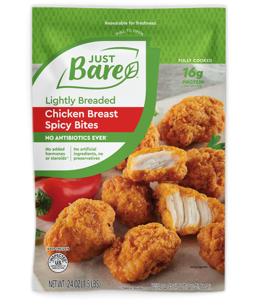 Lightly Breaded Spicy Chicken Breast Bites from 미국 supplied by Just Bare Chicken - Frozen 냉동 닭고기 부위
