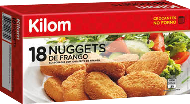 Nuggets De Frango from 브라질 supplied by Kilom-Sociedade Agricola e Pecuaria da Quinta dos Lombos S.A - With Skin (=Skin On) 닭고기 가공품