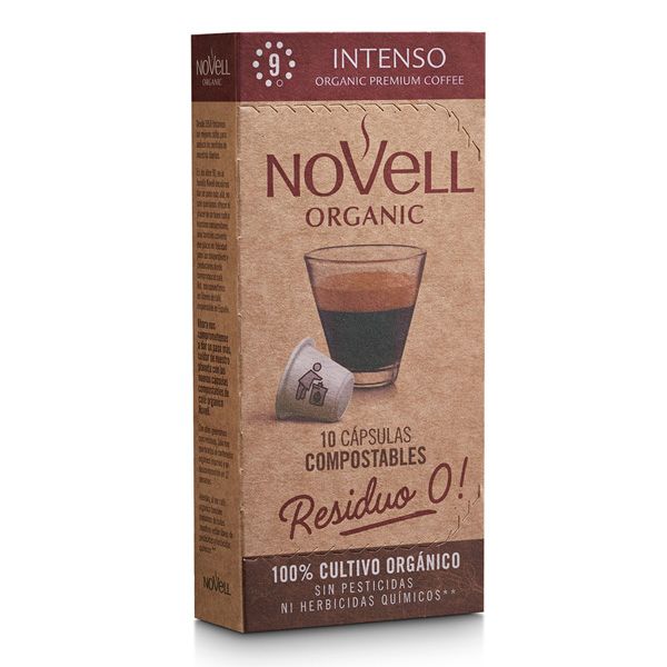NO WASTE INTENSO CAPSULES from Spain supplied by Cafes Novell - Brown Raw Common Coffee Bean