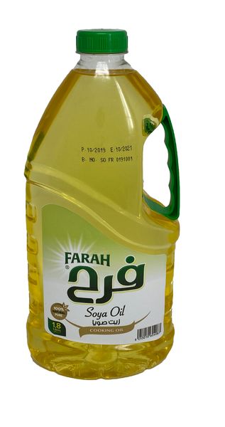 Farah Soya Oil from Jordan supplied by Aqaba Vegetable Oils - Pure Refined Soybean Oil