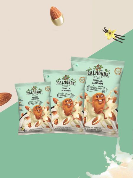 VANILLA ALMONDS from India supplied by Asco Global Exim Pvt. Ltd - Roasted and flavored with white chocolate, sugar, dehydrated vegetable fat, Milk solids and Kulfi powder. Almond Kernel