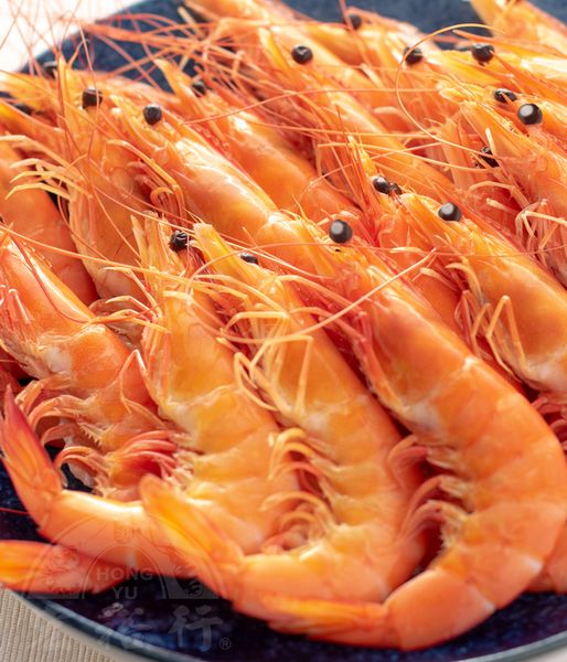 Cooked White Prawns from 대만 supplied by HONG YU FOODS CO., LTD. - Shell On (=Unpeeled) 신선 새우