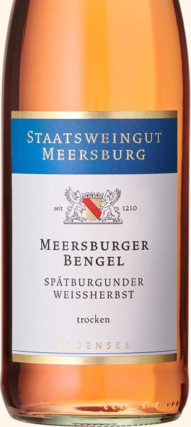 2020 Meersburger Bengel Spätburgunder Weißherbst trocken from 독일 supplied by Staatsweingut Meersburg - 로제 와인