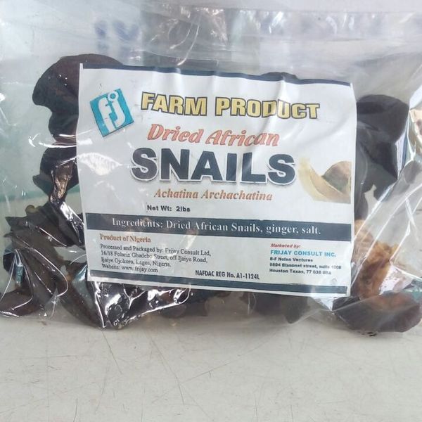 Dried African Snails from 나이지리아 supplied by Frijay Consult - african 냉동 달팽이