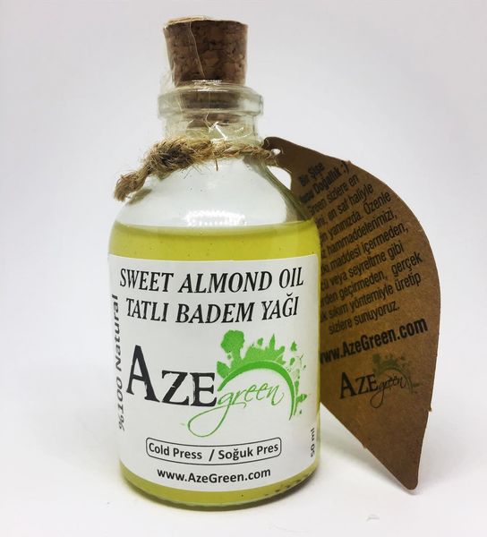 Almond Oil from Turkiye supplied by Aze Green - Glass Jar (=Glass Bottle) Almond Oil