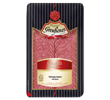 Salami Sliced from 독일 supplied by Greußener Salami & Schinkenfabrik GmbH - Raw-Cooked 살라미