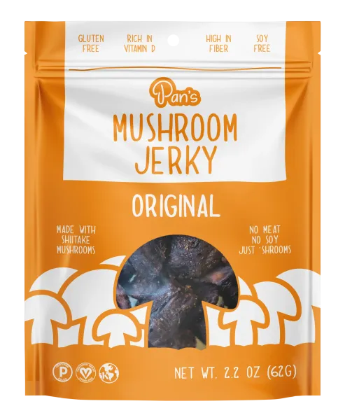 Original Mushroom Jerky from 미국 supplied by Pan's Mushroom Jerky - Brown 기타 신선 버섯류