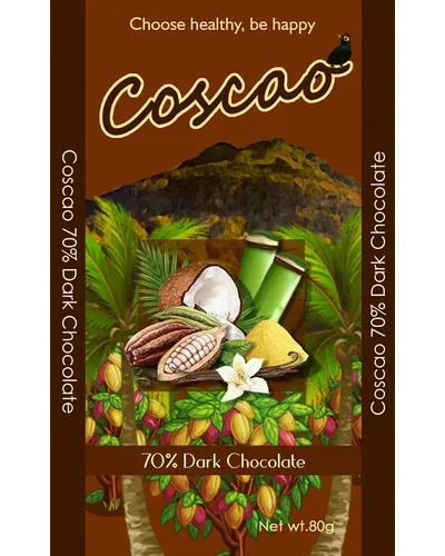COSCAO 70% DARK CHOCOLATE from 필리핀 supplied by Coscao Chocolates - Dark Chocolate 초콜릿