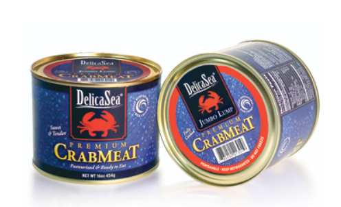 Crabmeat from Philippines supplied by IMS DelicaSea - Blue Crab (=Callinectes sapidus=Atlantic Blue Crab=Chesapeake Blue Crab) Frozen Crab