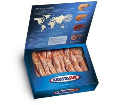 Whole Raw Shrimp from 스페인 supplied by Krustagroup SAU - Vacuum Pouches 냉동 새우