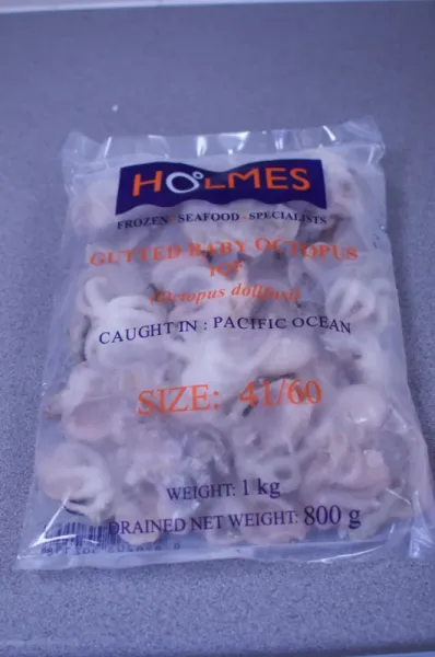 Octopus from United Kingdom supplied by Just Caught Ltd - Baby Octopus Frozen Octopus