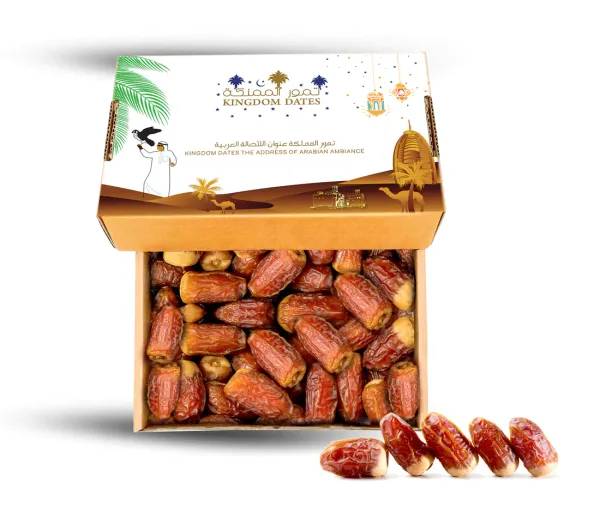 Dried Date from 아랍 에미리트 연합국 supplied by Kingdom Dates - Yellowish-brown 신선 대추야자