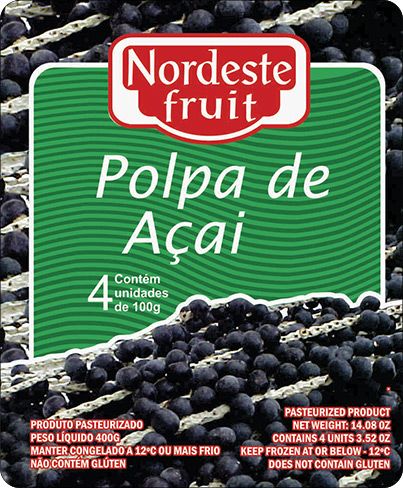 Acai from 브라질 supplied by Nordeste Fruit Ltda. - 400g 아사이 펄프
