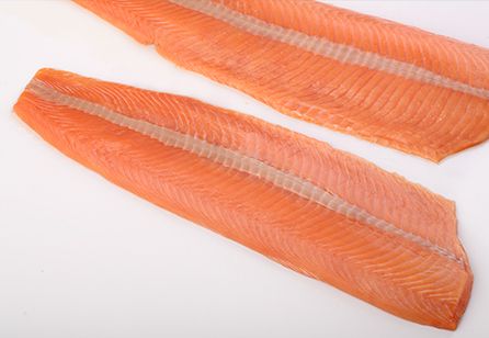 Chum Salmon Fillet from 중국 supplied by Dalian Rich Enterprise Group Co., Ltd. - Skinless (=Without Skin) 연어