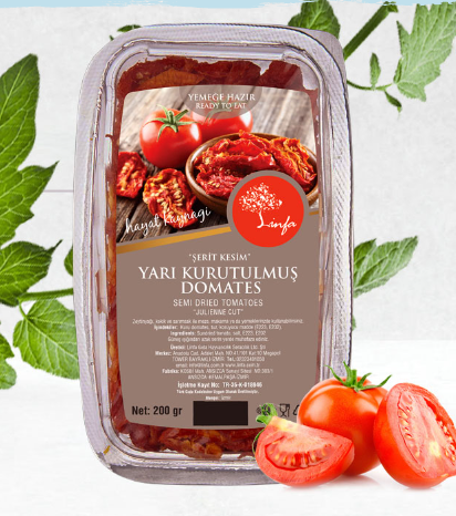 Semi Dried Tomatoes from 튀르키예 supplied by Lin-Fa Gida Hayvancilik Ve Seracilik Sanayi Ve Ticaret Limited Sirketi - 건조 건조 토마토