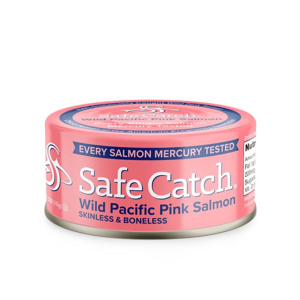 Canned Salmon from 미국 supplied by Safe Catch - Pacific Salmon - Pink Salmon (=Oncorhynchus gorbuscha=Humpback Salmon) 연어 가공품