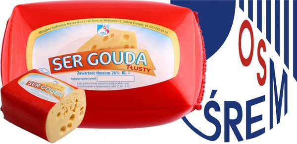 Gouda Cheese from 폴란드 supplied by Okręgowa Spółdzielnia Mleczarska w Śremie - No-Rind 고다 치즈