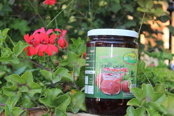 Strawberry Jam from 레바논 supplied by Green Village Lebanon - Glass Jar (=Glass Bottle) 딸기잼
