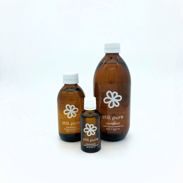 Grape seed from 남아프리카공화국 supplied by Still Pure - Glass Jar (=Glass Bottle) 포도씨 오일