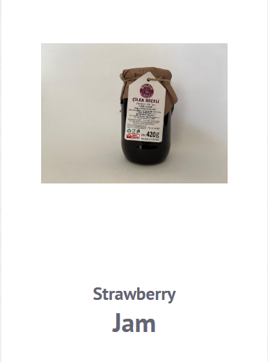 Strawberry Jam from Turkiye supplied by Algic Zeytin - Glass Jar (=Glass Bottle) Strawberry Jam