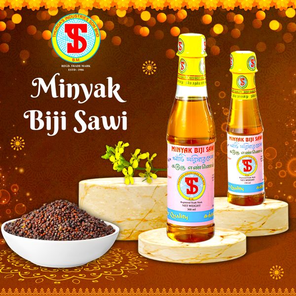 Mustard Oil from Malaysia supplied by Thurgas Industries Sdn Bhd - Glass Jar (=Glass Bottle) Mustard Oil