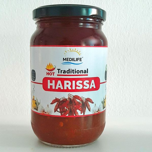 Traditional Harissa Hot Sauce 350gr Glass Jar from 튀니지 supplied by MEDILIFE - 핫소스