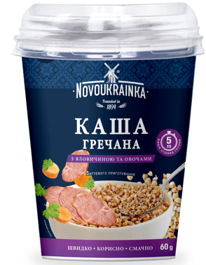 Buckwheat  porridge in cups WITH  beef and vegetables from 우크라이나 supplied by LLC «Ukr-Agro-Product» - Flakes 메밀