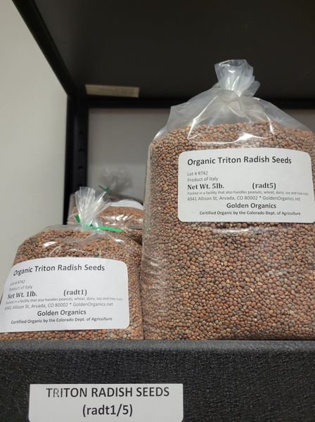 Organic Triton Radish Seeds from 미국 supplied by Golden Organics Inc. - Seeds 무