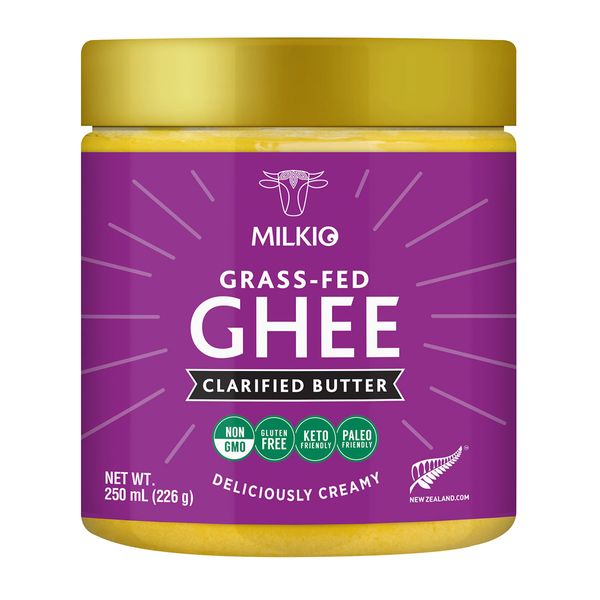 Milkio Grass Fed cow ghee ( Clarified Butter) from New Zealand supplied by Milkio Foods Limited - Carton Box (3kg) (=Cardboard Box) Ghee Butter