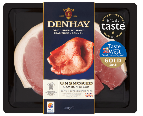 Smoked Sliced Gammon from 영국 supplied by Denhay Farms Ltd - Medium 돼지고기 통조림